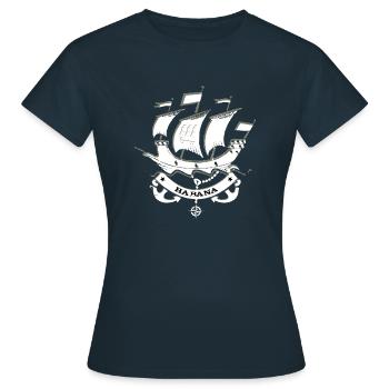 Havanna - Cuba - Frauen T-Shirt - Navy - Vorne - AI Model Female 172 dark (172cm)