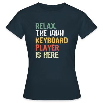 Keyboard Keyboarder Piano Music Pianist - Women's T-Shirt - navy - Front - AI Model Female 172 dark (172cm)