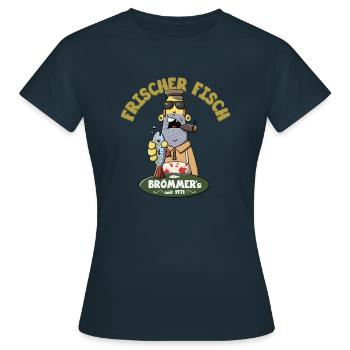 Fresh fish - Women's T-Shirt - navy - Front - AI Model Female 172 dark (172cm)