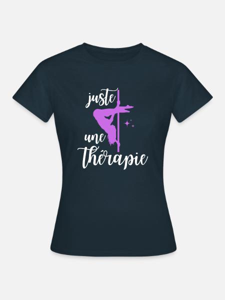 Nur ein Therapie Pole Dance T-Shirt - Frauen T-Shirt - Navy
