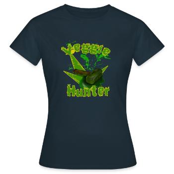 Veggie hunter - Women's T-Shirt - navy - Front - AI Model Female 172 dark (172cm)