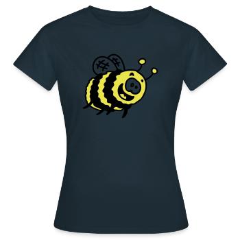 bourdon drôle - T-shirt Femme - marine - Devant - AI Model Female 172 dark (172cm)