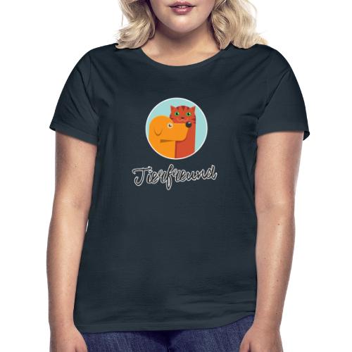 Tierfreund mit Schriftzug - Frauen T-Shirt