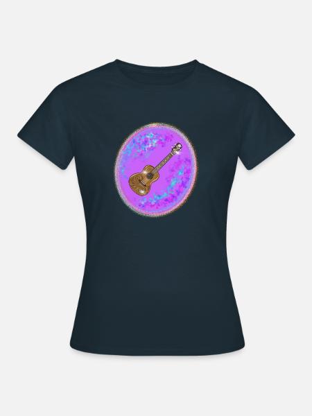 Ukulele - Frauen T-Shirt - Navy