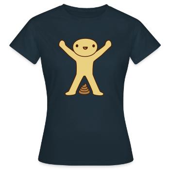 Kacka made happy child - Women's T-Shirt - navy - Front - AI Model Female 172 dark (172cm)
