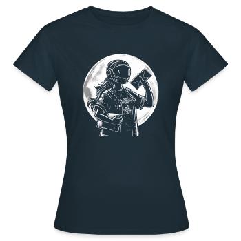 Cool postman style for postmen - Women's T-Shirt - navy - Front - AI Model Female 172 dark (172cm)