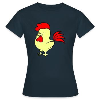 Rooster - Women's T-Shirt - navy - Front - AI Model Female 172 dark (172cm)