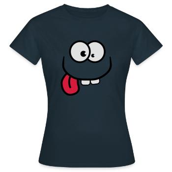 crazy - Women's T-Shirt - navy - Front - AI Model Female 172 dark (172cm)