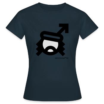 IDENTICONS Che Revolution - Frauen T-Shirt - Navy - Vorne - AI Model Female 172 dark (172cm)