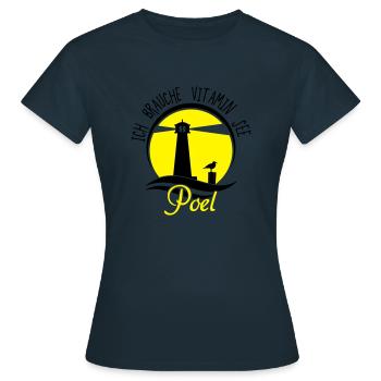 Vitamin See Poel - Frauen T-Shirt - Navy - Vorne - AI Model Female 172 dark (172cm)