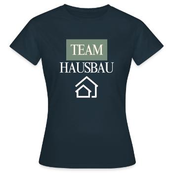 Construction de maisons d’équipe - T-shirt Femme - marine - Devant - AI Model Female 172 dark (172cm)