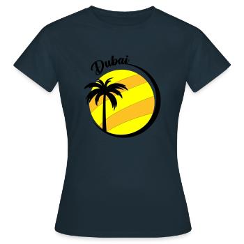 dubai - Frauen T-Shirt - Navy - Vorne - AI Model Female 172 dark (172cm)