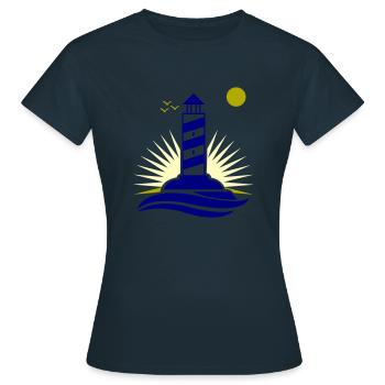 Phare - T-shirt Femme - marine - Devant - AI Model Female 172 dark (172cm)