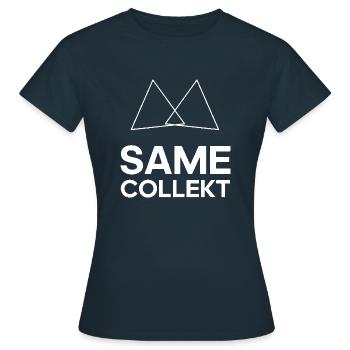 Gleicher Collekt - Frauen T-Shirt - Navy - Vorne - AI Model Female 172 dark (172cm)