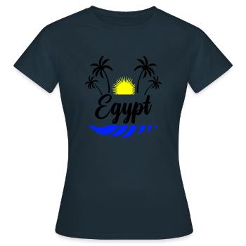 Égypte - T-shirt Femme - marine - Devant - AI Model Female 172 dark (172cm)