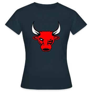 taureau taureau - T-shirt Femme - marine - Devant - AI Model Female 172 dark (172cm)