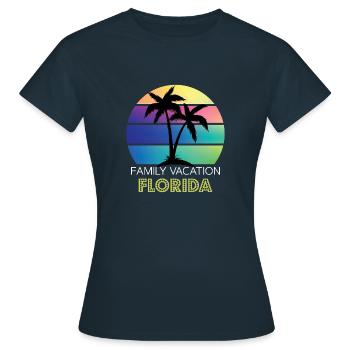 aller en Floride - T-shirt Femme - marine - Devant - AI Model Female 172 dark (172cm)