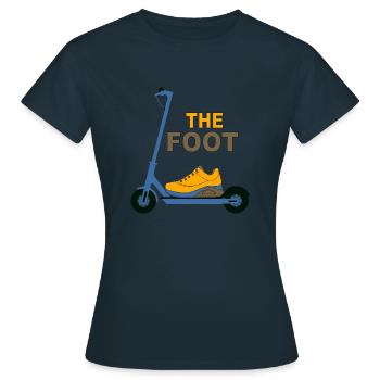 Der Fuß - Frauen T-Shirt - Navy - Vorne - AI Model Female 172 dark (172cm)