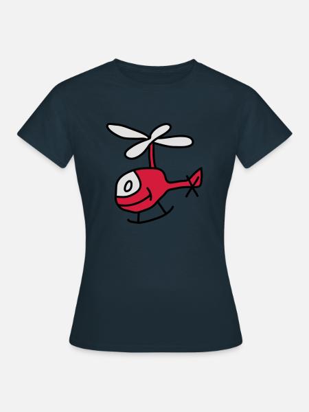 Helicopter - Frauen T-Shirt - Navy