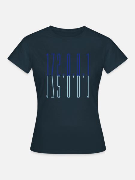 Blau 127 0 - Frauen T-Shirt - Navy