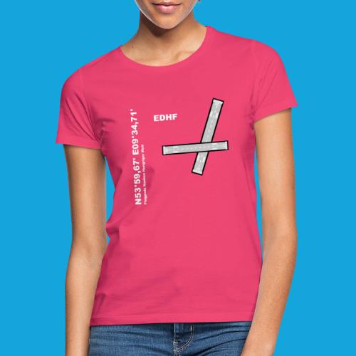 Flugplatz EDHF Design mit Namen und Koordinaten - Frauen T-Shirt
