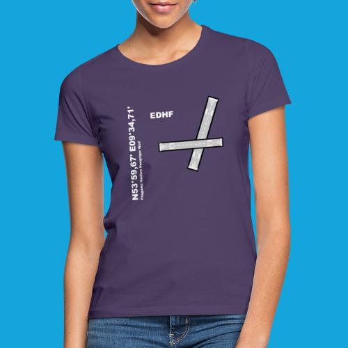 Flugplatz EDHF Design mit Namen und Koordinaten - Frauen T-Shirt