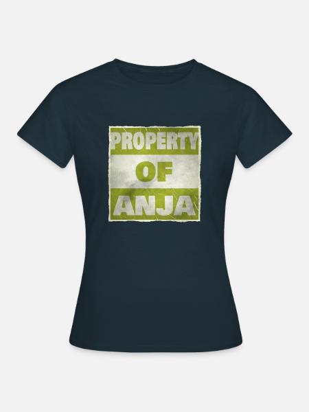 Besitz von Anja - Frauen T-Shirt - Navy