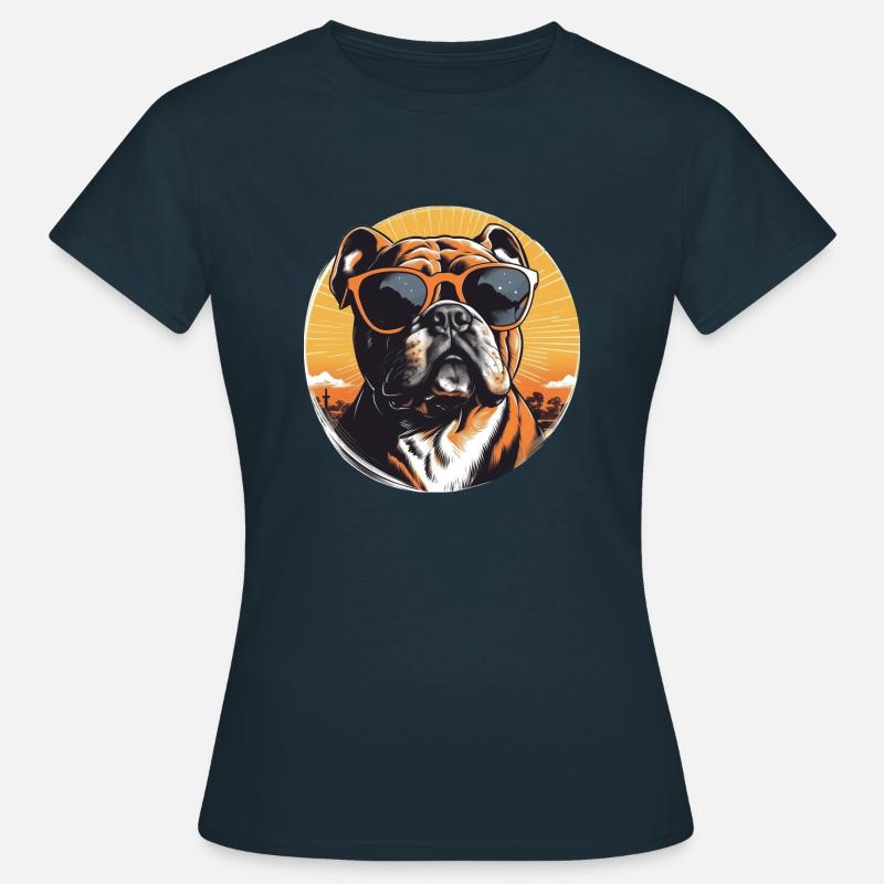 Bulldog 2 - Maglietta da donna - navy