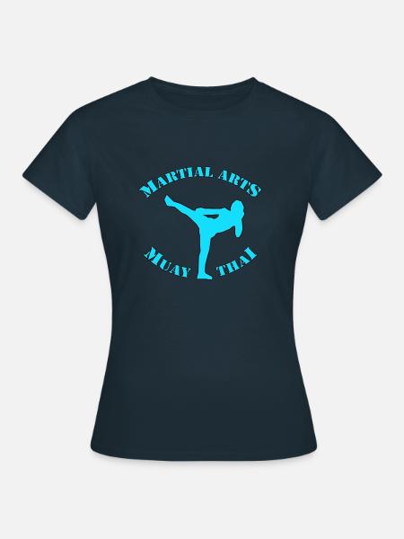 MUAY THAI - Frauen T-Shirt - Navy