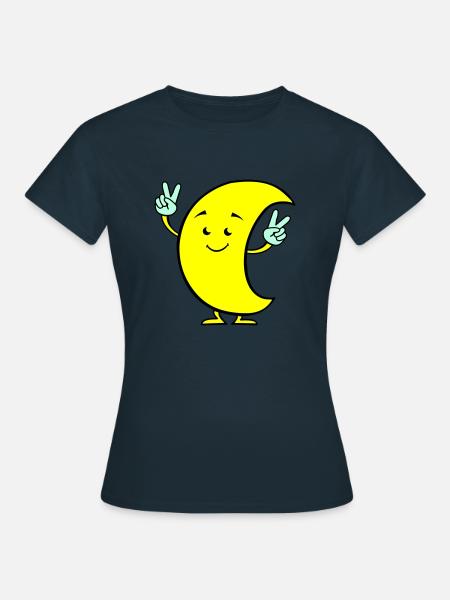 mond comic 02 - Frauen T-Shirt - Navy