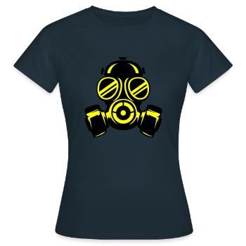 gasmaske - Frauen T-Shirt - Navy - Vorne - AI Model Female 172 dark (172cm)