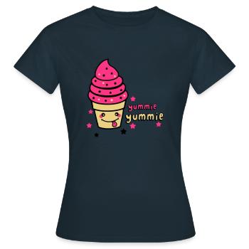 yummie yummie - Frauen T-Shirt - Navy - Vorne - AI Model Female 172 dark (172cm)