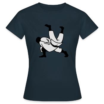 judo ju jitsu - T-shirt Femme - marine - Devant - AI Model Female 172 dark (172cm)