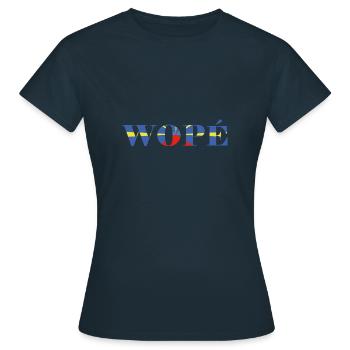 Reunion Insel Wopé T-Shirt Tassen Geschenkidee - Frauen T-Shirt - Navy - Vorne - AI Model Female 172 dark (172cm)