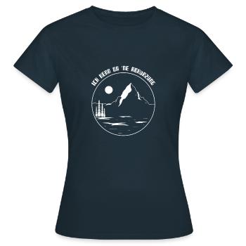 Ich kenn da 'ne Abkürzung - Frauen T-Shirt - Navy - Vorne - AI Model Female 172 dark (172cm)