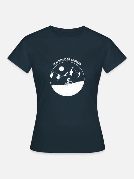 Ich bin der Motor - Frauen T-Shirt - Navy