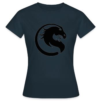 cheval dragon - T-shirt Femme - marine - Devant - AI Model Female 172 dark (172cm)