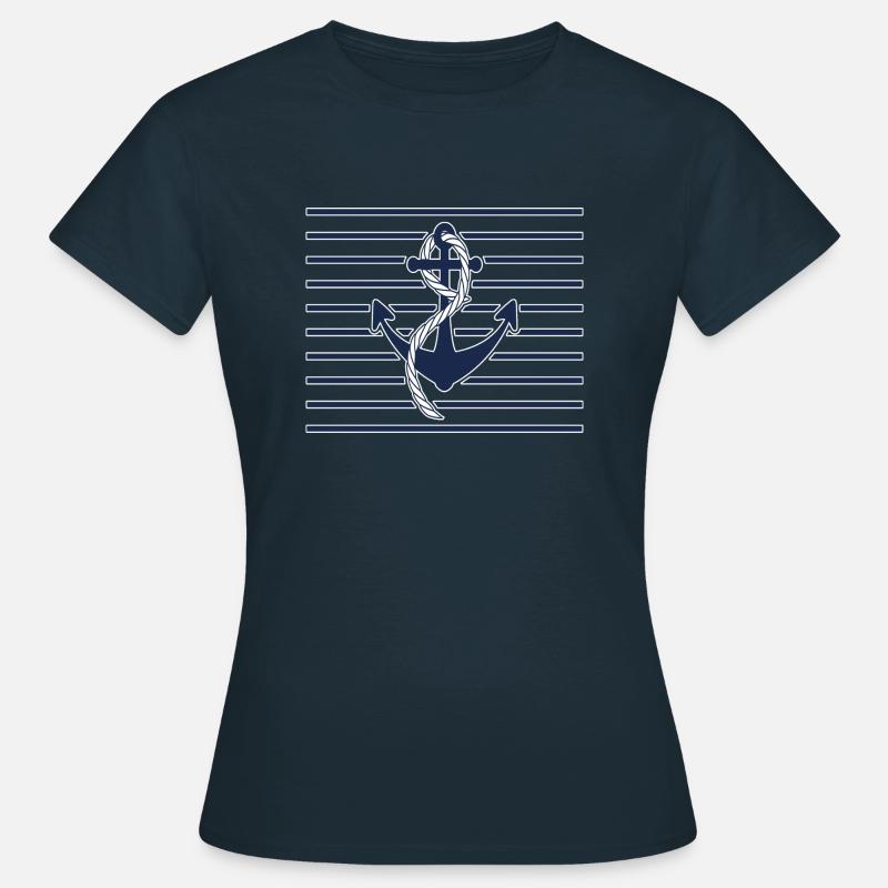 marinaio e la sua ancora - Maglietta da donna - navy