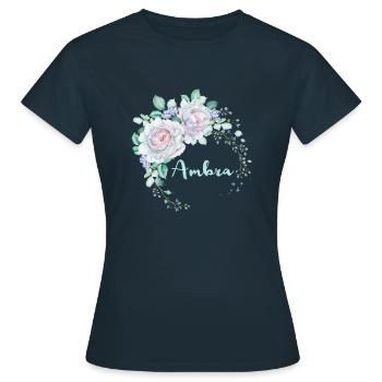 Pour l’ambre gris - T-shirt Femme - marine - Devant - AI Model Female 172 dark (172cm)