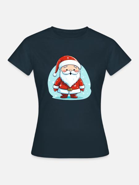 Weihnachtsmann - Frauen T-Shirt - Navy
