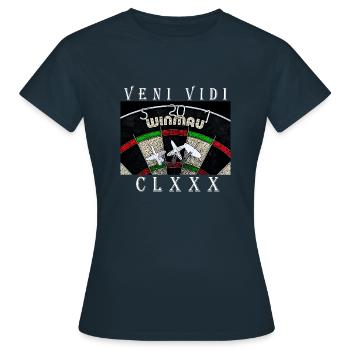 veni vidi 180 - T-shirt Femme - marine - Devant - AI Model Female 172 dark (172cm)