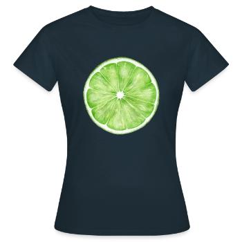 Lime - Women's T-Shirt - navy - Front - AI Model Female 172 dark (172cm)