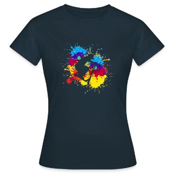 Cascade de scooter - T-shirt Femme - marine - Devant - AI Model Female 172 dark (172cm)