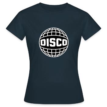 Boule DISCO - T-shirt Femme - marine - Devant - AI Model Female 172 dark (172cm)