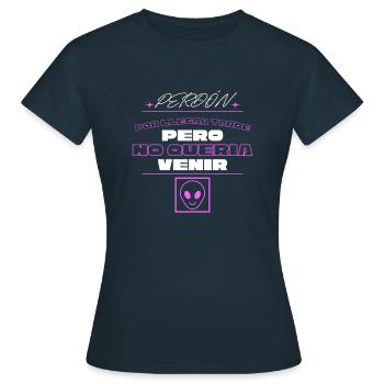 Pardon - T-shirt Femme - marine - Devant - AI Model Female 172 dark (172cm)