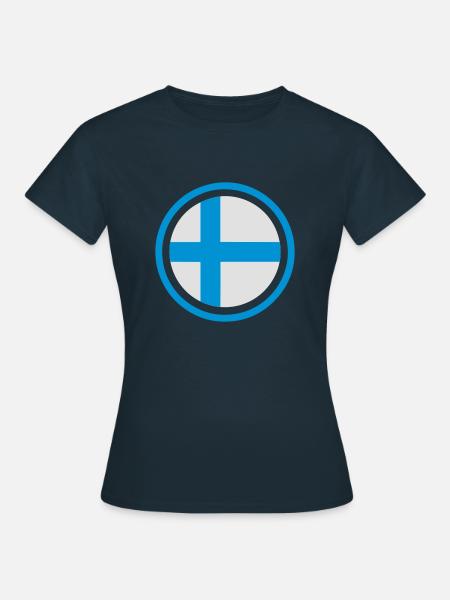 Finnland Emblem - Frauen T-Shirt - Navy