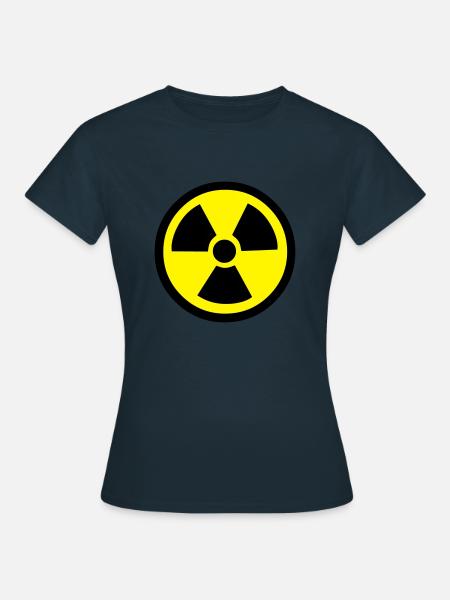 Radiation Warning - Women's T-Shirt - navy