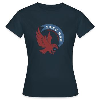 Homme libre Libre comme un aigle - T-shirt Femme - marine - Devant - AI Model Female 172 dark (172cm)