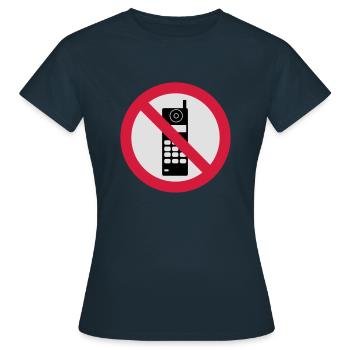 handy - Frauen T-Shirt - Navy - Vorne - AI Model Female 172 dark (172cm)
