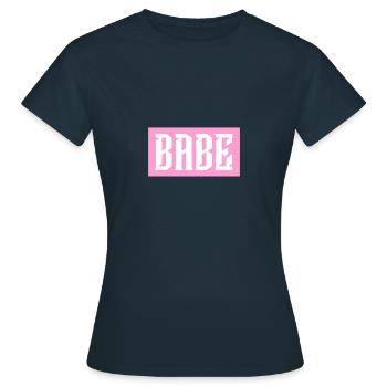 BABE - Women's T-Shirt - navy - Front - AI Model Female 172 dark (172cm)